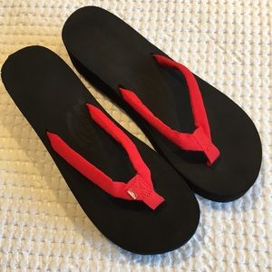 Rainbow Flip Flops size 9